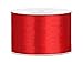 Produktbild SiDeSo® Satinband 25m x 50mm viele Farben Hochzeit Dekoband Geschenkband Antennenband Schleifenband (rot)