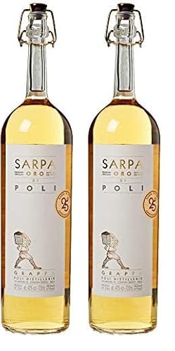 Poli, Grappa Sarpa Oro Riserva Barrique - 700 ml (Confezione da 2)