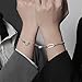 Imagen de AFCJLTO Conjunto de 2 Pulseras Magnéticas para Parejas con Atracción Mutua