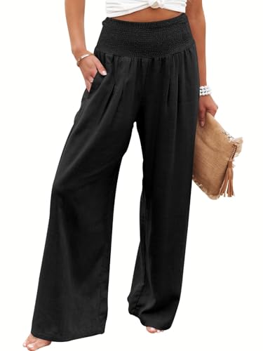 Cegerne Pantaloni di Lino Pantaloni Estivi da Donna Leggero Casual