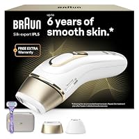 Braun IPL Silk-Expert Pro 5, at Home Hair Removal, White/Gold, PL5137