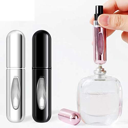Portable Mini Refillable Perfume Atomizer Bottle,Empty Atomizer Refillable Perfume Bottle,Refillable Perfume Pump Box,Travel size 3 Pieces Per Bottle 5mlâ€¦