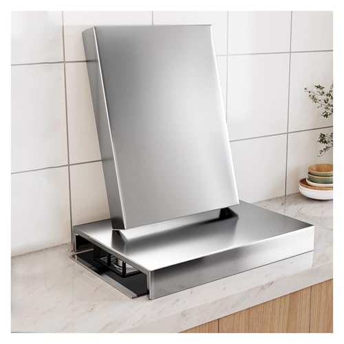 QSTGX Acero Inoxidable Cubre Encimera Gas Protector Placa Multifuncional A Prueba de óxido Fácil Limpiar para encimeras y bandejas Fácil de Limpiar(35x48x7cm)