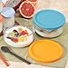 2 Packs Silicone Replacement Bowl Lids for Ultimate 1-Quart Glass Yogurt Containers, Reusable Yogurt Bowl Covers, Dishwasher Freezer Microwave Safe (Glass NOT Included)