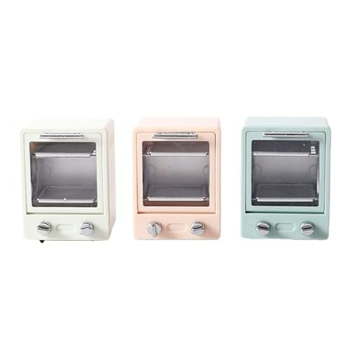 Miniature Microwave Dollhouse Oven Kitchen Furniture 1 12 Scale Accessories Mini House Oven Model Miniatures Plastic Mini Kitchen Appliance Diy Accessory Decoration (White) #TOP3