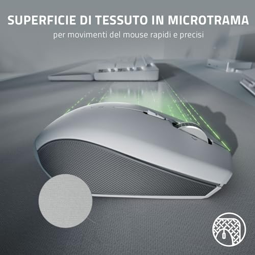 Pro Glide XXL - Tappetino Morbido per Mouse per la Produttività Dell'ufficio (Schiuma di Gomma Spessa e ad Alta Densità, Superficie in Tessuto Micro-Tessuto Testurizzata) Grigio - Mouse gaming - Immagine 2