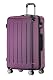 Beibye Hartschalenkoffer groß Trolley Rollkoffer in Violett