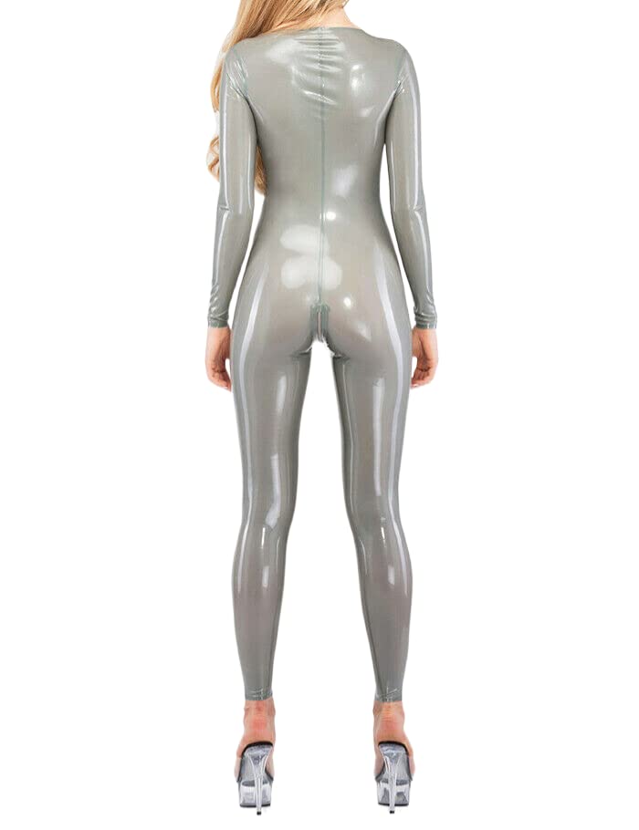 Amazon | ネックエントリーラテックスキャットスーツラバーコスプレ