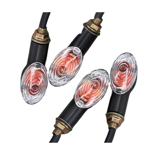 Clignotant de moteur pour moto universel 12V ambre Suzuki Yamaha 4 pièces