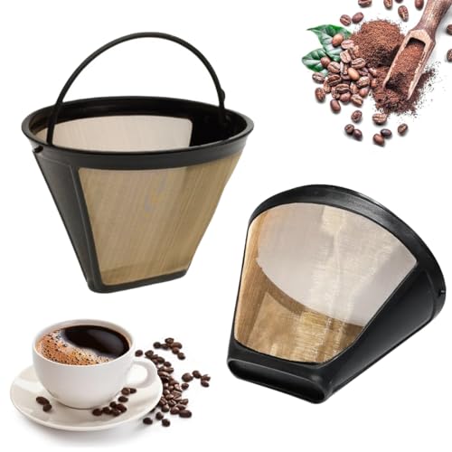 XPEX 2 Stück Kaffeefilter Wiederverwendbar Dauerkaffeefilter Dauerfilter kaffee Waschbar Permanentfilter Kaffee Filter 100 Mesh Korb mit Griff Für Meiste Kaffeemaschine XPEX 2 Stück Kaffeefilter Wiederverwendbar Dauerkaffeefilter Dauerfilter kaffee Waschbar Permanentfilter Kaffee Filter 100 Mesh Korb mit Griff Für Meiste Kaffeemaschine