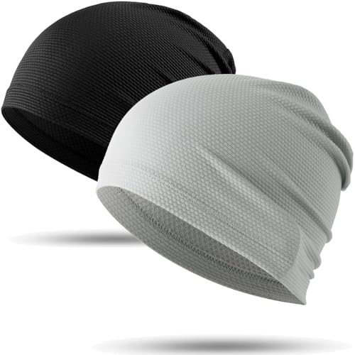 Image of WTACTFUL Cooling Skull Caps for Men Women - Lightweight Breathable 3D Mesh Running Caps for Cycling & Summer