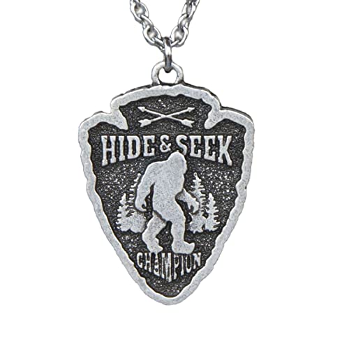 SanLan Bigfoot In The Pine Tree Mountain Outdoor Necklace 45cm+5cm Chain (02)