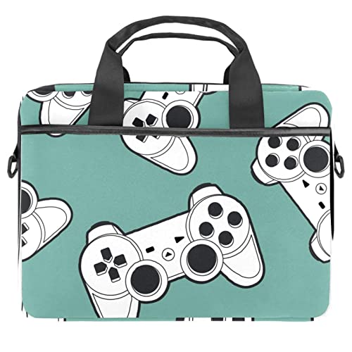 Sacoche ordinateur portable 13.3 motif manette jeu blanche pour le bureau
