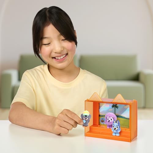 Bluey Fuzzies Episode Pack: Shadowlands. with 3 Specially Flocked Collectible Mini-Figures (Incl. 1 Exclusive), Display Case, Trading Card, and Collector's Guide. 80 to Collect in Series 1! — view 3