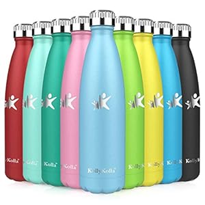 KollyKolla waterfles, roestvrij staal, 350 ml, 500 ml, 650 ml, 750 ml, Vacuüm Geïsoleerde Roestvrij Stalen Drinkfles…