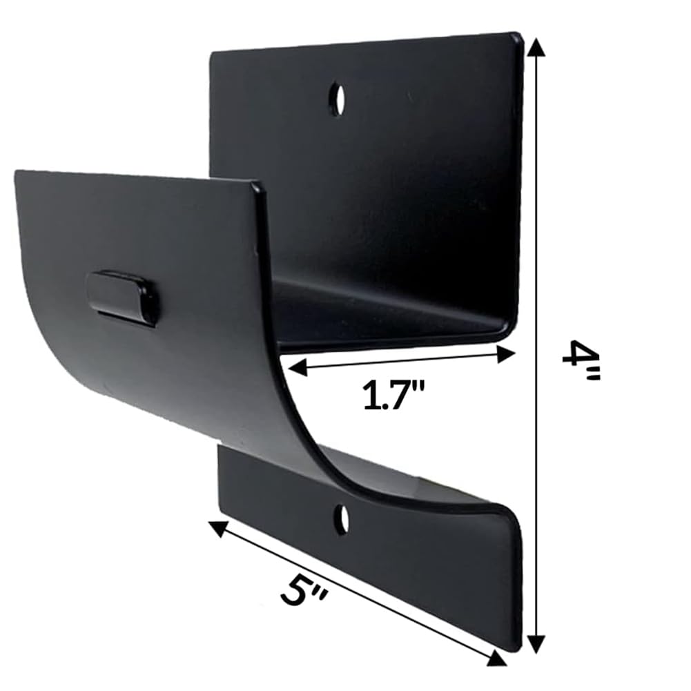 Percha de Escalera de Alta Resistencia, de Escalera de Montaje en Pared para Almacenamiento de Escaleras, Perchas de Carretilla para Pared de Garaje, 1 Paquete