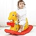 Shaking Horse Horse Baby Toy Children Rocking Horse with Music Plastic 1-3 Years Old Gift Thickening Rocking Chair Car