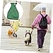 FONDOTIN Dog Chest Apron Jacket Breathable Pet Raincoat for Cats and Dogs Lightweight Neck and Belly Cover for Wet Weather Protection Green
