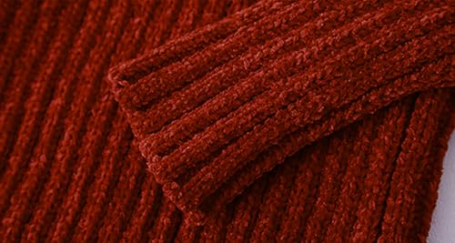 Image of Baby Boys Turtleneck Knit Sweaters Toddler Girls High Collar Pullover Sweater Size 1-8T