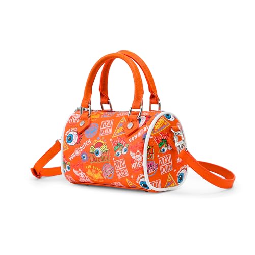 Von Dutch Core Hanna Bag | 6.5�C���` ���B�[�K�����U�[ �~�j�N���X�{�f�B ���S����t�� �g�b�v�n���h�� �u�����h����C���e���A�|�[�`, �W���b�N�X�I�����W