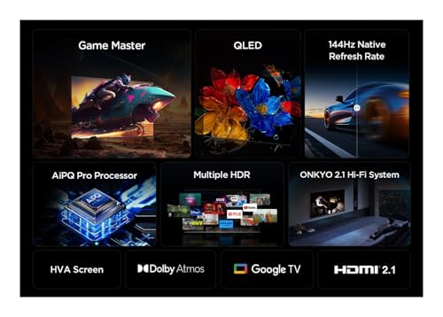 TCL TV LED 4K QLED 144Hz 65P89K Google TV 2025