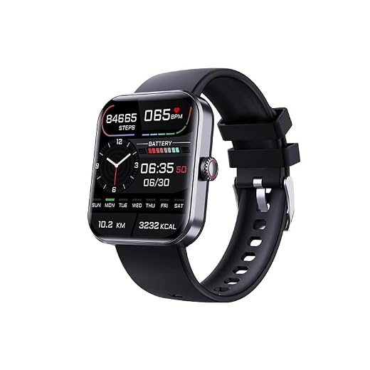 F57l Blood Glucose Monitoring Smartwatch - Fitness Tracker with Blood Pressure, Blood Oxygen Tracking - Heart Rate Monitor | Calorie Step Counter Non-invasive Blood Glucose Test Smart Watch (Black)