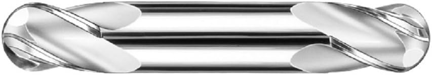 31228 14B 4 Flute Double End Ball End General Purpose End Mill, Aluminum Titanium Nitride Coating, 3/16" Cutting Diameter, 3/8" Cutting Length, 3/16" Shank Diameter, 2" Length
