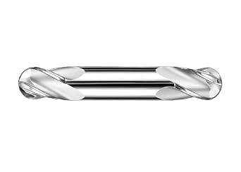 SGS 31228 14B 4 Flute Double End Ball End General Purpose End Mill, Aluminum Titanium Nitride Coating, 3/16" Cutting Diameter, 3/8" Cutting Length, 3/16" Shank Diameter, 2" Length