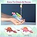 Mantyplay 20 Pcs Slingshot Dinosaur Finger Toys, Party Favors for Kids Sticky Rubber Dino Flying Catapult Fidget Toys for Boys Girls Birthday Goodie Bag Easter Basket Stuffers Valentines Xmas Gifts