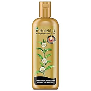 Indulekha Bringha, Shampoo, 340ml, for Hair Fall Control, with Bringharaj Extracts, Amla, Shikakai, Paraben-Free, for Men & Women