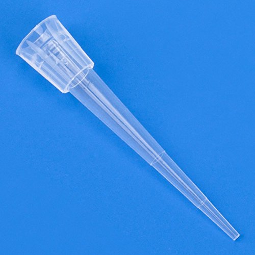 Globe 150040 Pipette Tip, 0.1-20Ul, Certified, Universal, Low Retention, Graduated, 45Mm, Extended Length, Natural, 1000/Stand-Up Resealable Bag #TOP25