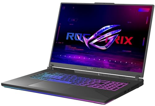 Image of ASUS ROG Strix G18 Gaming Laptop, 2025, 18 inch 1920x1200 144Hz, AMD 16-Core Ryzen 9 8940HX, NVIDIA GeForce RTX 5050, 64GB DDR5, 8TB SSD, Win11 Home, RGB Backlit KB, Wi-Fi 6E, BT 5.3, 1080p Camera, Gray