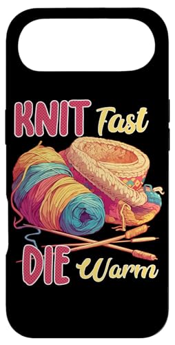Knit Fast, Die Warm Knitting Lover for Knitters �X�}�z�P�[�X iPhone Air �p
