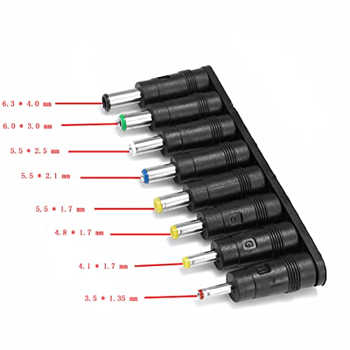 Adaptador universal ZYAMY 8 en 1 con conectores DC para laptop miniatura 3