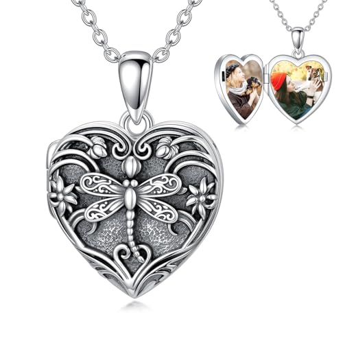 Bijoux cadeaux pour femme médaillon photo argent 925 anniversaire et fête