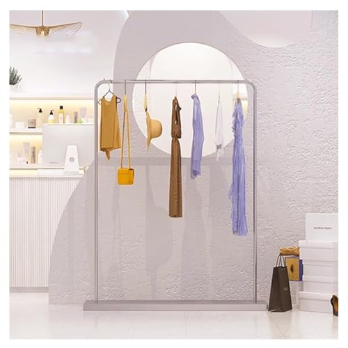 Portant à vêtements résistant pour corriger le manque de place avec étagère basse