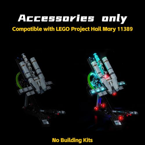 Image of BrickBling Classic Version Light Compatible with Lego Project Hail Mary | 11389,Rich Light Distribution,High-Impact Display Glow,Lights Only, Not Come with Model