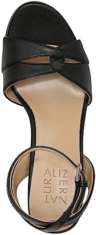 Naturalizer Womens Nevena Heeled Sandal, Black, 11 Wide US | Image 5