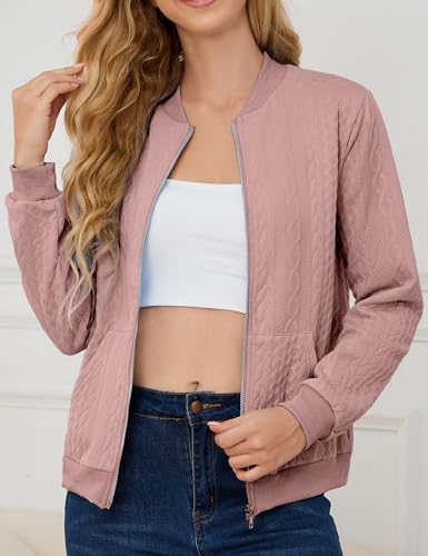 Image of Womens Full Zip Up Cardigan Sweater Casual Solid Long Sleeve Sweatshirt Coat with Pocket