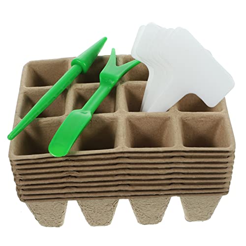 BESPORTBLE Godet De Pépinière à Compartiments Pot De Germination pour Maison Jardin avec Étiquette pour Démarrage des Plantes Repiquage