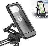 UrbanPulse 自転車 スマホホルダー 防水 バイク用 マグネット式 伸縮ナビゲーションホルダー 360度回転 角度が調整可能 高感度タッチスクリーン 自転車用 防雨携帯ホルダー 防水ケース 防塵 防汚 耐衝撃 簡単取り付け 画面6.7インチまでのスマホに対応 通勤 通学 旅行 遠足 配達用