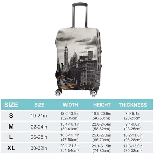 Love from New York Luggage Cover, Washable Elastic Suitcase Cover Protector Fit 18-32 Inch Luggage2