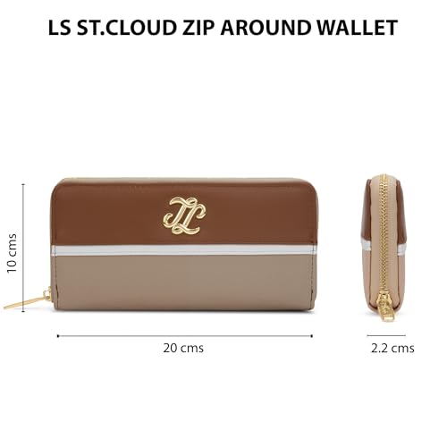 Image of Lavie Signature Women's St.Cloud Colourblock Zip Around Wallet | Gift for Women