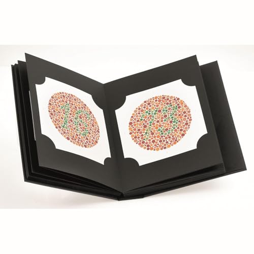 Image of Ishihara eye test chart book 38 plates for color deficeiency || adults and professionals color vision book || eye test book (ishihara book with near vision book)
