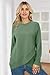 OUGES Womens 2025 Fall Maternity Sweater Shirts Long Sleeve Crewneck Crossover Ribbed Hem Plus Size Pregnant Top Blouse Wool Blend Winter Christmas Casual Pregnancy Must Haves Clothes (Green,L)