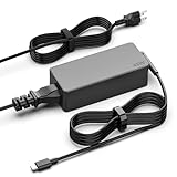 45W USB C Chromebook Charger Compatible with HP Chromebook, Lenovo Chromebook ThinkPad/Yoga, Asus, Acer, Dell Latitude, Samsung Laptop; Universal Type C Chromebook Power Supply Cord Replacement