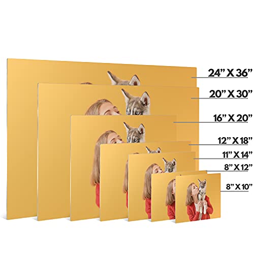 Custom Metal Photo Prints with Your Photo - 11x14 - Personalized Wall Art Pictures, 7 Size Options - Photo Wall Decor, Horizontal