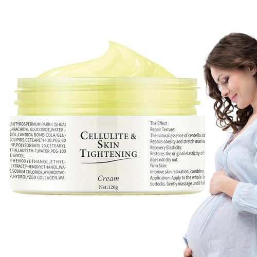 Crema Antiestrías, 120g Pregrancy Belly Butter, Mantequilla Corporal Reafirmante Para Mujeres, Crema Natural Antiestrías Para Abdomen, Suave Erradicación De Estrías Corporales