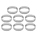 Hojffuue 8 Pack Torten Ringe Aus Rostfreiem Stahl, HitzebestäNdiger Perforierter Kuchen Mousse, Kuchen Form, Runde Kuchen Backen Werkzeuge