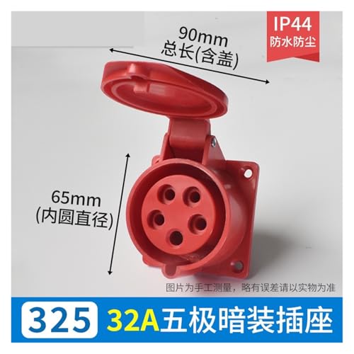 Conector de aviación 3-pin 4-pin 5-pin 16A/32A resistente IP44 miniatura 2